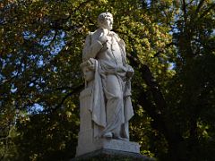 05A Statue of Botanist Simon de Rojas Clemente y Rubio sculpted by Jose Gragera y Herboso in 1865 Botanical Garden Real Jardin Botanico Madrid Spain