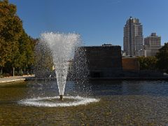 01B A Fountain And The Egypt Temple of Debod Madrid Spain