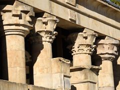 03B The Four Pillars Of The Main Egypt Temple of Debod From The Outside Madrid Spain