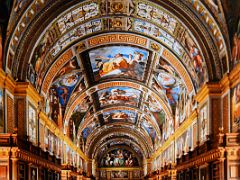 03B Library And Ceiling Frescoes By Tibaldi At El Escorial Near Madrid Spain