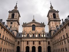 05A The Basilica Outside From Patio de los Reyes Courtyard of the Kings At El Escorial Near Madrid Spain