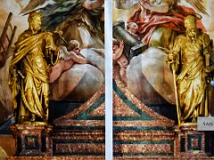 06D The Basilica Side Altar Andrew And St James Statues At El Escorial Near Madrid Spain