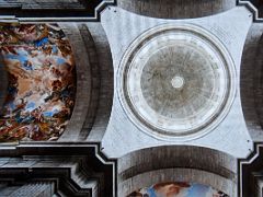 07A The Basilica Ceiling With Frescoes by Luca Giordano At El Escorial Near Madrid Spain