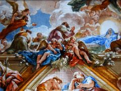 08B The Basilica Ceiling Fresco The Death And Assumption Of The Virgin by Luca Giordano Close Up At El Escorial Near Madrid Spain