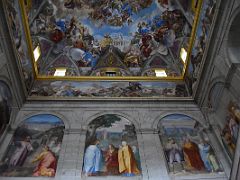 11A The Glory of the Spanish Monarchy Ceiling Painting And Wall Paintings At El Escorial Near Madrid Spain
