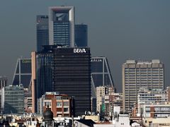 01B Torre Cepsa, Torre PwC, Torre Espacio, Gates Of Europe, BBVA Skyscrapers in the North Business Area Madrid Spain