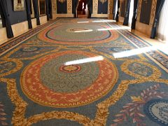 08A Carlos III Room has an enormous carpet decorated in different shades of blue Teatro Real Opera House Madrid Spain