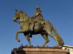 02B Statue of Charles III known as the mayor-king due to the extensive public works program he set in motion Puerta del Sol Madrid Spain