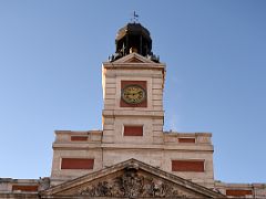 04B The Gobernacions clock tower bell is famous for people celebrating New Years Eve eating a grape for each of the 12 strikes of the bell at midnight Puerta del Sol Madrid Spain