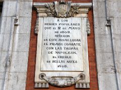 06A Commemorative plaque for Madrids popular uprising against Napoleon on the famous 2 de Mayo 1808 Real Casa de Correos Puerta del Sol Madrid Spain