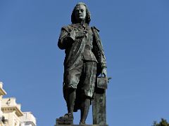 05B Statue Of Bartolome Esteban Murillo By Sabino Medina y Penas In Plaza Murillo Next To the Prado South Murillo Entrance Madrid Spain