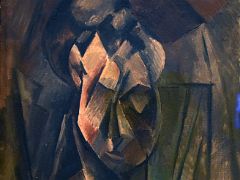 03A Womans Head Fernande Painting - Pablo Picasso 1909-10 Museo Reina Sofia Art Museum Madrid Spain