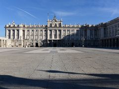 02A Royal Palace With The Entrance Courtyard Madrid Spain