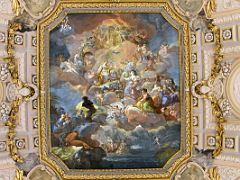 09B Religion Protected by Spain Fresco Painting by Corrado Giaquinto 1750s At The Top Of The Grand Staircase After Entering Royal Palace Madrid Spain