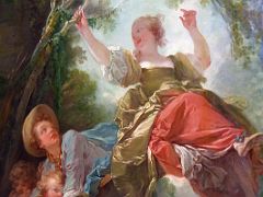 05B The See-saw - Jean-Honore Fragonard 1750-52 Close Up Thyssen Art Museum Madrid Spain