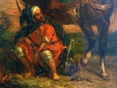 13B Arab Rider - Eugene Delacroix 1854 Close Up Thyssen Art Museum Madrid Spain