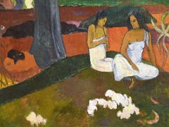 09B Mata Mua (In Olden Times) - Paul Gauguin 1892 Close Up Thyssen Art Museum Madrid Spain