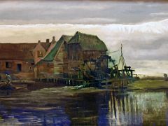 01A Watermill at Gennep - Vincent van Gogh 1884 Museo Thyssen Art Museum Madrid Spain