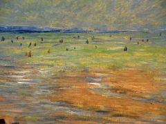 07B The Hut in Trouville, Low Tide - Claude Monet 1881 Close Up Thyssen Art Museum Madrid Spain