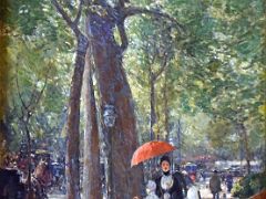 16 Fifth Avenue at Washington Square, New York - Childe Hassam 1891 Thyssen Art Museum Madrid Spain