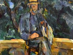 20A Seated Man - Paul Cezanne 1905-06 Thyssen Art Museum Madrid Spain