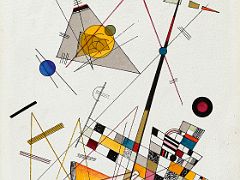 06 Delicate Tension No 85 - Wassily Kandinsky 1923 Thyssen Art Museum Madrid Spain