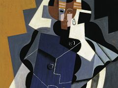 16 Seated Woman - Juan Gris 1917 Thyssen Art Museum Madrid Spain