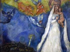 35A The Madonna of the Village - Marc Chagall 1938-42 Thyssen Art Museum Madrid Spain