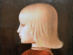 07 Portrait of a Boy. Guidobaldo da Montefeltro - Piero della Francesca 1483 Thyssen Art Museum Madrid Spain