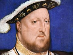 16B Portrait of Henry VIII of England - Hans Holbein the Younger 1537 Close Up Thyssen Art Museum Madrid Spain