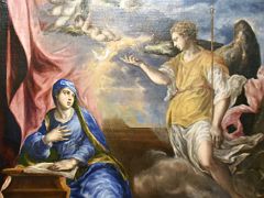 20A The Annunciation - El Greco 1576 Thyssen Art Museum Madrid Spain