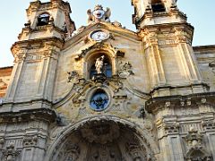 01A Basilica of Santa Maria del Coro Outside With Its Twin Towers In San Sebastian Donostia Old Town Spain