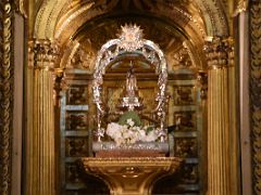 04D The Main Altar Has A 40 cm Wood Image of the Virgin From 15-16C In Basilica of Saint Mary of Coro In San Sebastian Donostia Old Town Spain