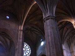 09A Pillars And Vaulted Ceiling In Basilica of Saint Mary of Coro In San Sebastian Donostia Old Town Spain