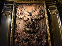 11A Carving Of Ascension Of Mary Into Heaven In Basilica of Saint Mary of Coro In San Sebastian Donostia Old Town Spain
