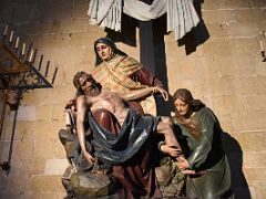 11C Pieta Statue Of Mary Holding The Body Of Jesus In Basilica of Saint Mary of Coro In San Sebastian Donostia Old Town Spain