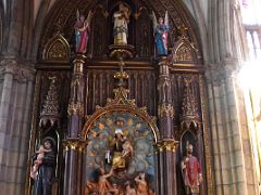 04A Shrine of Our Lady of Mount Carmel sculpture by Julio Gargallo In Cathedral of the Good Shepherd San Sebastian Donostia Spain