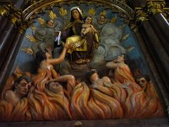 04B Our Lady Of Mount Carmel has been related to purgatory where people plead for her mediation Cathedral of the Good Shepherd San Sebastian Donostia Spain