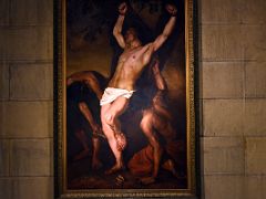 06 Painting Of Jesus Being Prepared For The Cross In Cathedral of the Good Shepherd San Sebastian Donostia Spain