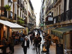 04A The Narrow Crowded Streets Of The Old Town Parte Vieja Have Many Delicious Pintxo Tapas Bars San Sebastian Donostia Spain