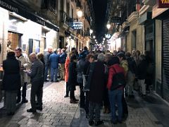 01B Tourists And Locals Crowd The Narrow Streets Of The Old Quarter To Enjoy Pintxo Tapas San Sebastian Donostia Spain