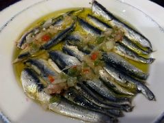 04C A Plate Of Delicious Sardines With Olive Oil At La Cepa Pintxo Tapas Bar Old Quarter San Sebastian Donostia Spain