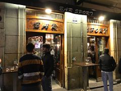 07A Bar Sport Pintxo Tapas Outside Old Quarter San Sebastian Donostia Spain