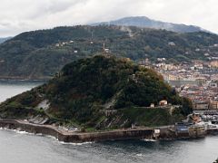 01D Mount Urgull Panoramic View From Mount Igueldo San Sebastian Donostia Spain