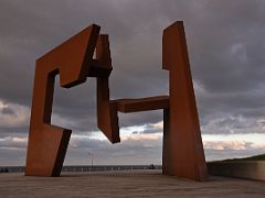 02 Construccion Vacia Empty Construction sculpture by Jorge Oteiza 1957 At Beginning Of Trail To Mount Urgull San Sebastian Donostia Spain