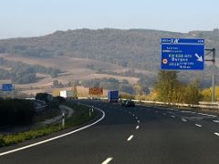 01B We turned off the highway and started driving south to the Rioja wine region south of San Sebastian Donostia Spain