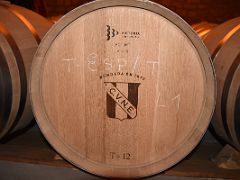 04C The Front Of A Wine Barrel At Cune Winery Haro La Rioja South Of San Sebastian Donostia Spain