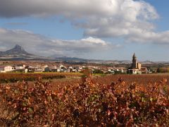 12C Leon Dormido mountain And Church of Nuestra Senora de la Asuncion in Bilar On Rioja Wine Tour South Of San Sebastian Donostia Spain