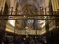 01B Metalwork Gate to the Choir was erected in 1548 by the master Domingo de Cespedes Choir Toledo Cathedral Spain