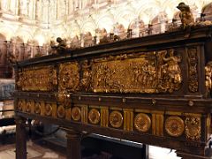 06A An iron and bronze reading desk by Nicolas de Vergara Choir Toledo Cathedral Spain